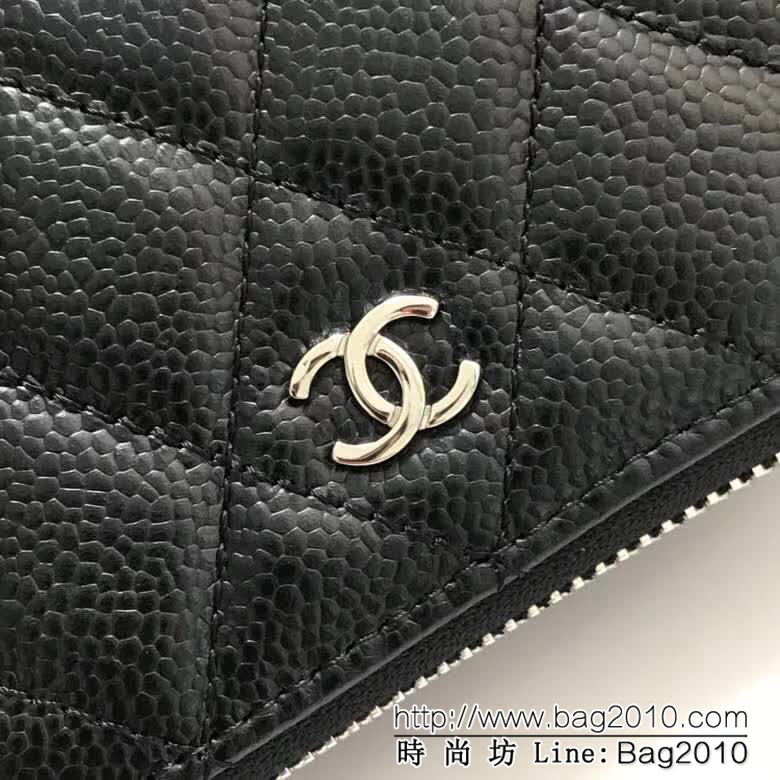 CHANEL香奈兒 經典cf拉鏈卡包 顆粒壓花牛皮 A69271  DJC2484